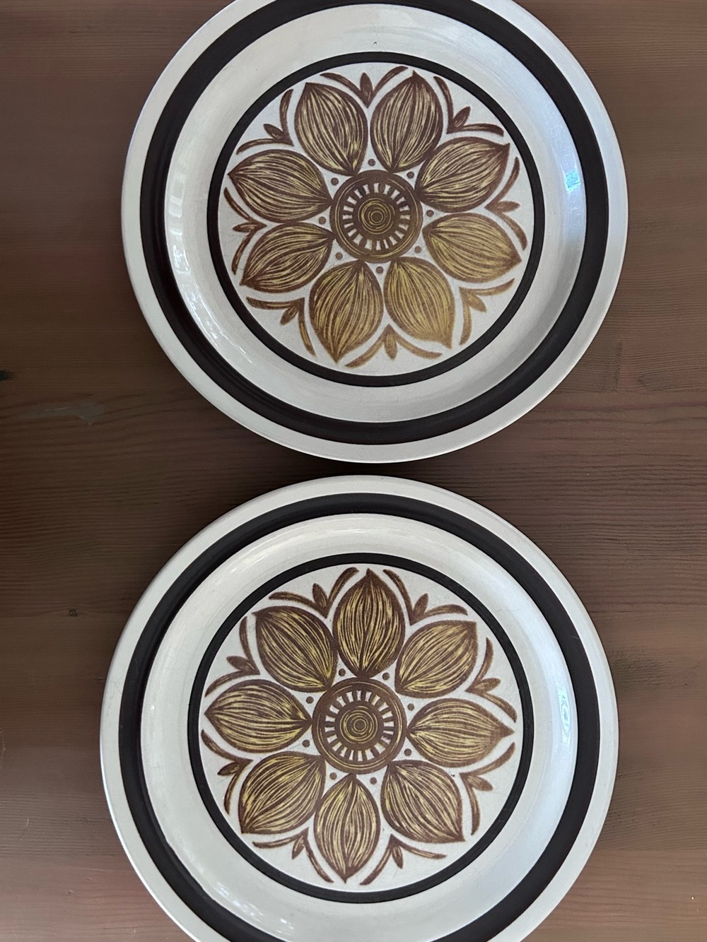 Vintage Lytton Casual Ceram ‘Caprice’ dinner plates (2)